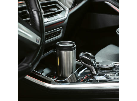 Okavongo Reisebecher recy. Edelstahl 430 ml  Werbeartikel