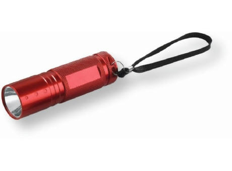 Metmaxx® LED MegaBeam "MetalBasicEVO" rot Werbeartikel