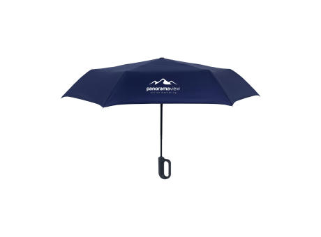 Carabiner RCS RPET faltbarer Regenschirm 21 inch Werbeartikel