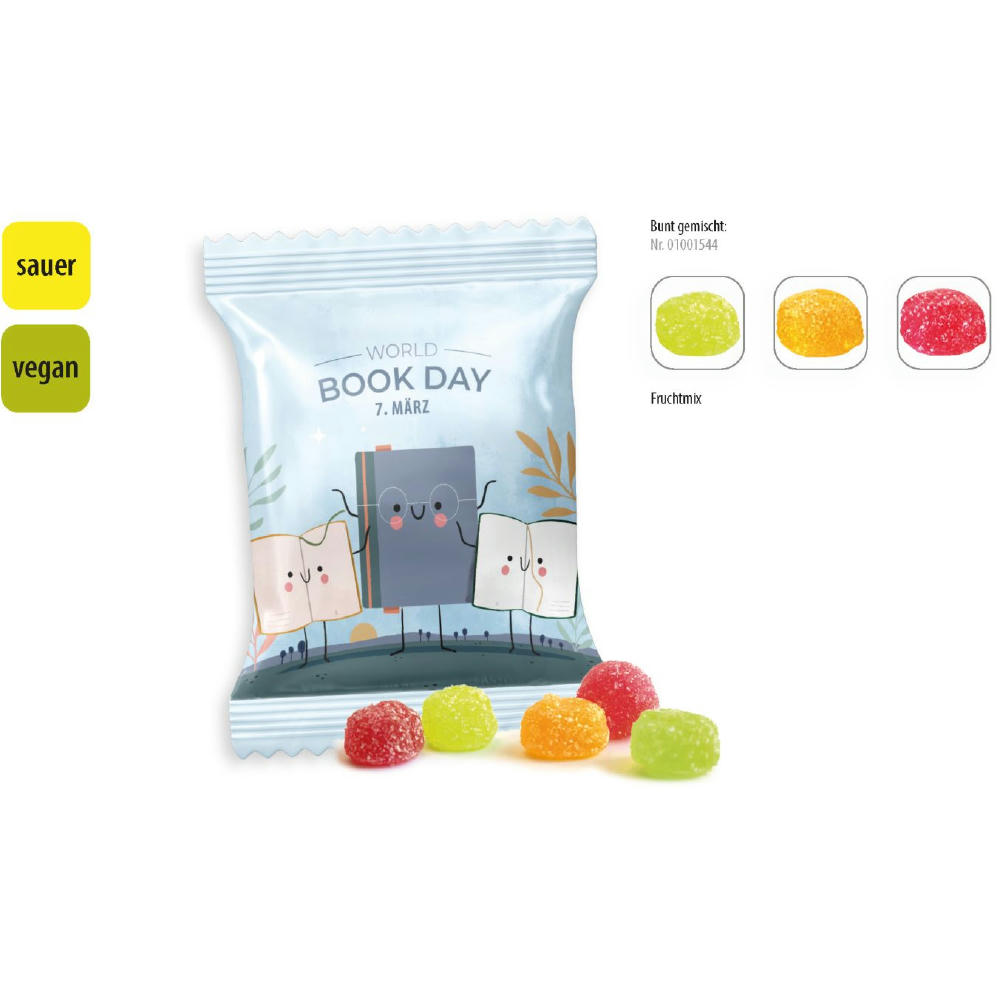 Product image Saure Fruchtsaftberries vegan Werbetüte, 10 g, Inhalt: Saure Fruchtsaftberries Werbeartikel