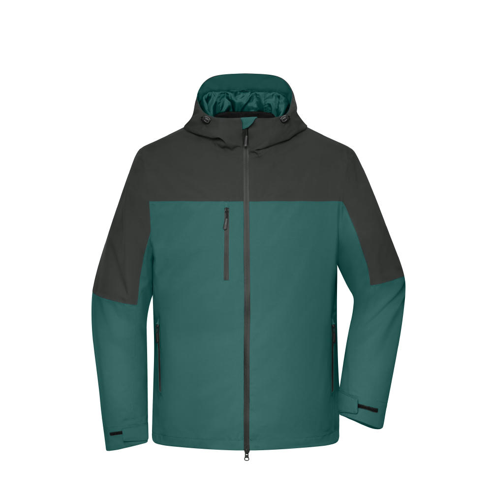 Men's 3-in-1-Jacket  GRS - Funktionelle 3-in-1 Jacke bestehend aus einer zweilagigen Außenjacke und einer Hybrid-Innenjacke Werbeartikel
