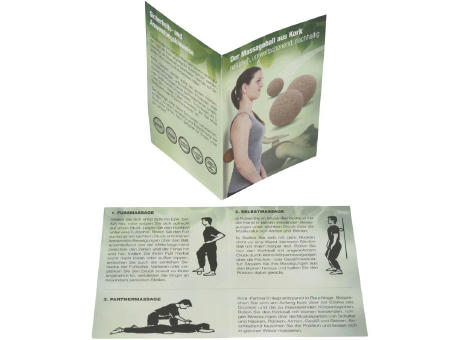 Massageball / Faszienball aus Kork, 5cm, "Made in Europe" Werbeartikel