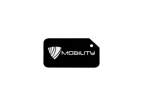Aluminium Luggage Tag Schwarz bedrucken