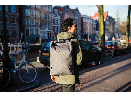 Urban schnitthemmender Anti-Diebstahl-Rucksack bedrucken
