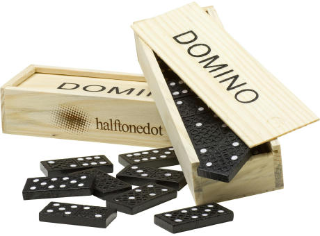 Domino-Spiel in Holzbox Enid Werbeartikel