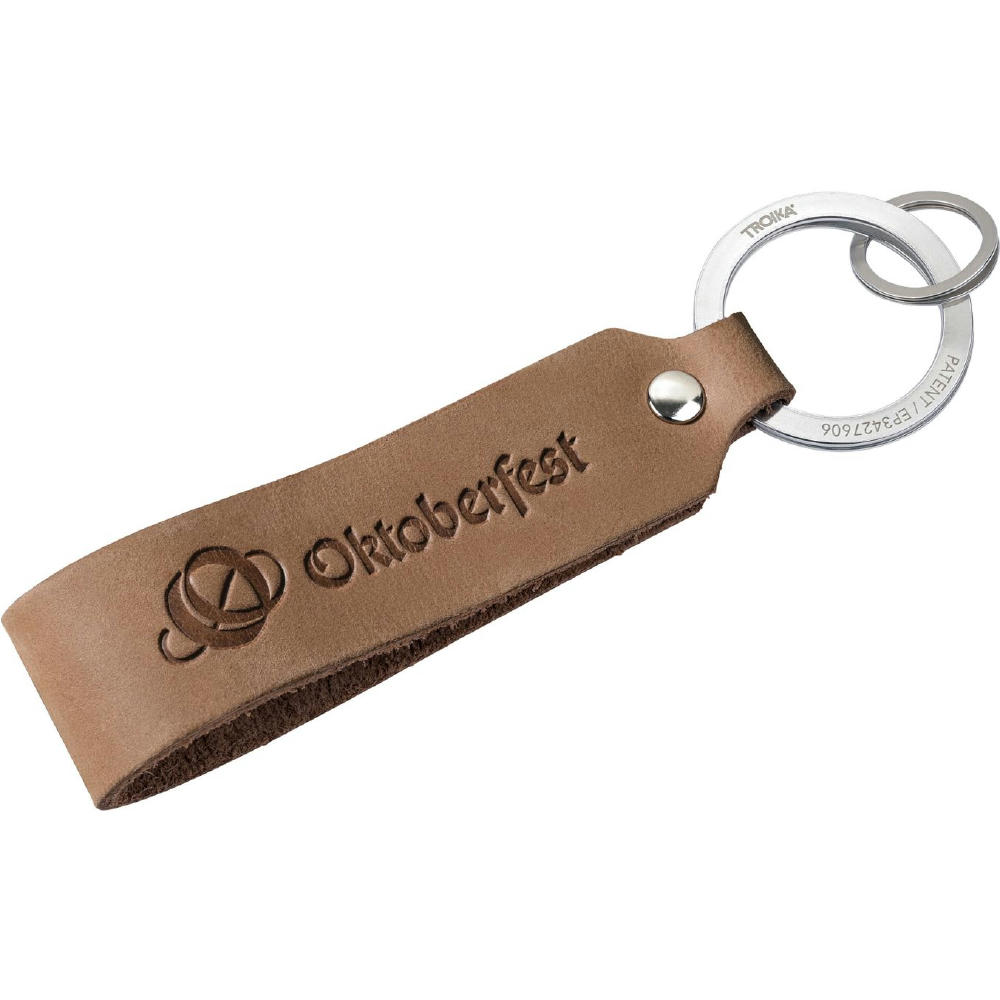 Product image TROIKA Schlüsselanhänger OKTOBERFEST™ LEDERSCHLAUFE Werbeartikel