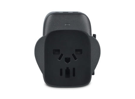  PowerPro Reiseadapter aus recyceltem Kunststoff Werbeartikel