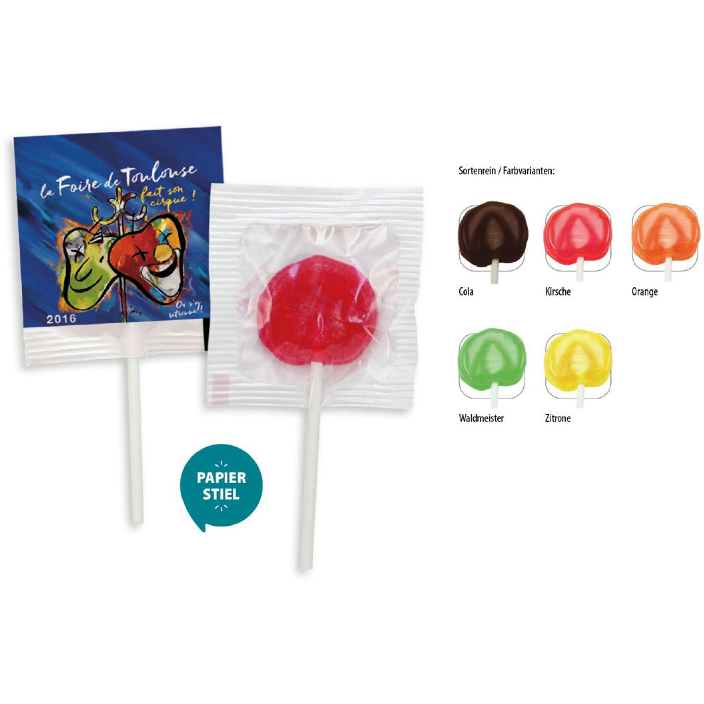 Product image Flachlolly, 1 Stück, Inhalt: Flachlolly Orange Werbeartikel