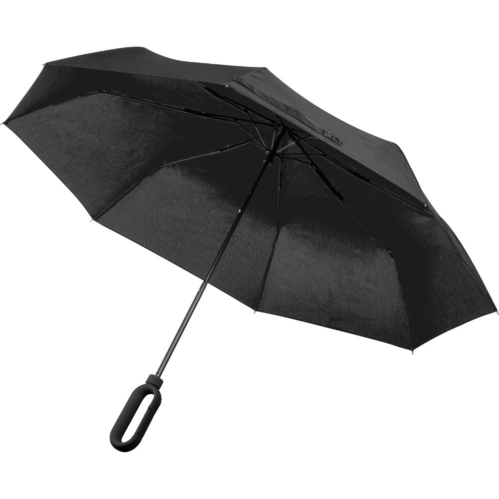 Product image Taschenschirm aus Pongee mit Karabinergriff Werbeartikel