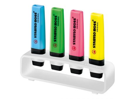 Product image STABILO BOSS ORIGINAL 4er Tisch-Set Leuchtmarkierer Werbeartikel
