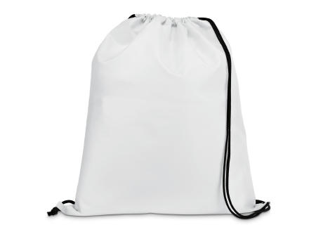 CARNABY. 210D Rucksacktasche mit schwarzen Zugbändern bedrucken