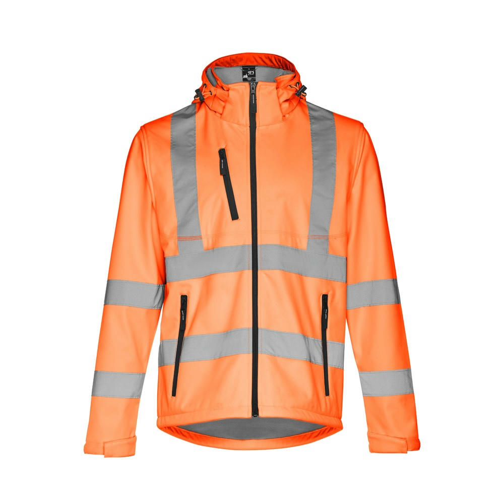 Product image THC ZAGREB WORK. Softshell-Jacke mit hoher Sichtbarkeit (Unisex) Werbeartikel