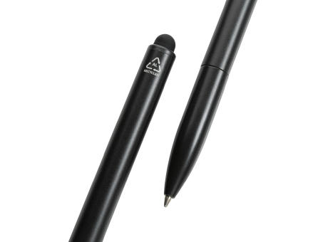 Kymi Stift mit Stylus aus RCS recyceltem Aluminum Werbeartikel