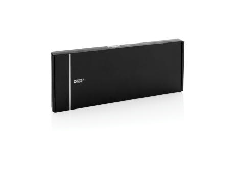 Swiss Peak 3-in-1- Wireless-Charging Desk-Tray aus RCS rPU Werbeartikel