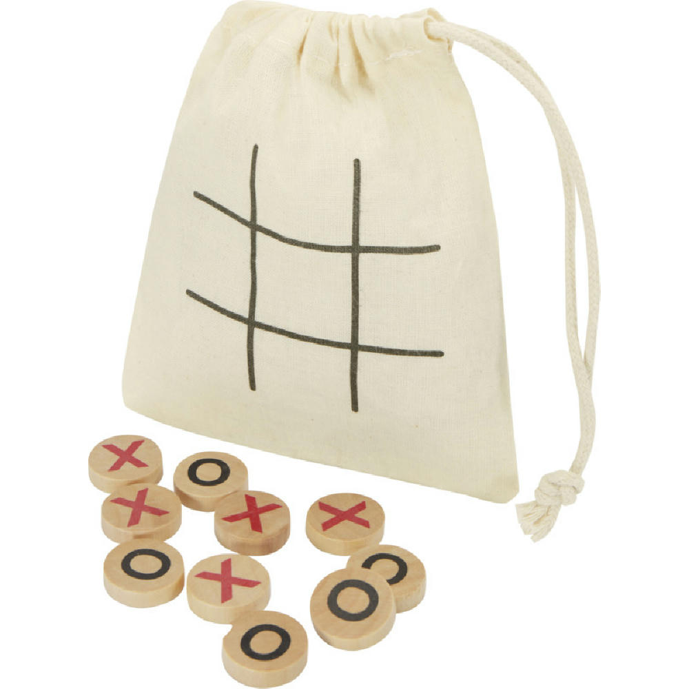 Product image Whorl Tic-Tac-Toe Spiel aus Holz Werbeartikel
