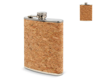 Flachmann mit Korken 220ml Werbeartikel