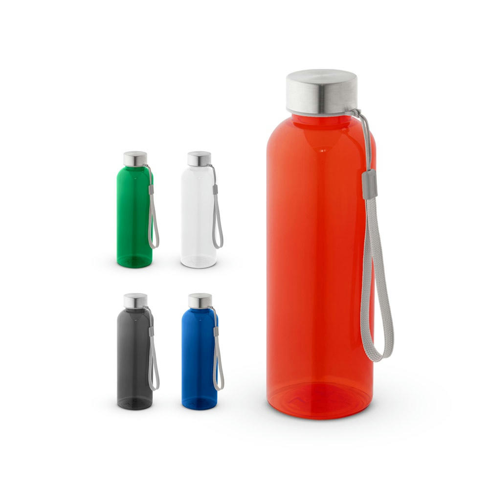 Product image ENDERS M. Trinkflasche (600ml) aus recyceltem PET (100% rPET) mit glänzender transluzenter Oberfläche Werbeartikel