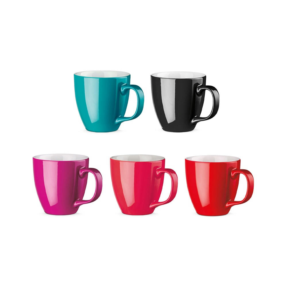 PANTHONY. Becher aus hydroglasiertem Porzellan, 450 ml Werbeartikel