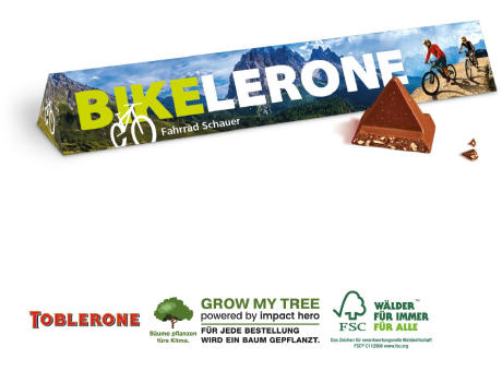 Product image TOBLERONE RIEGEL, 100 G bedrucken