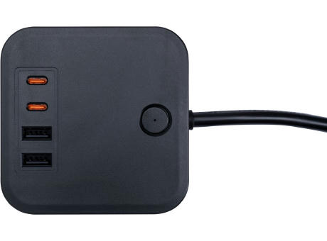 PLUG Steckerwürfel mit Schukosteckdosen und USB 35W PD Werbeartikel
