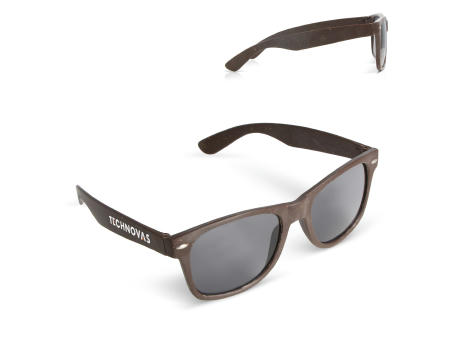 Sonnenbrille Justin Kaffee-Faser UV400 bedrucken