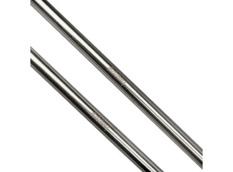 Strohhalm-Set "Steel" Werbeartikel
