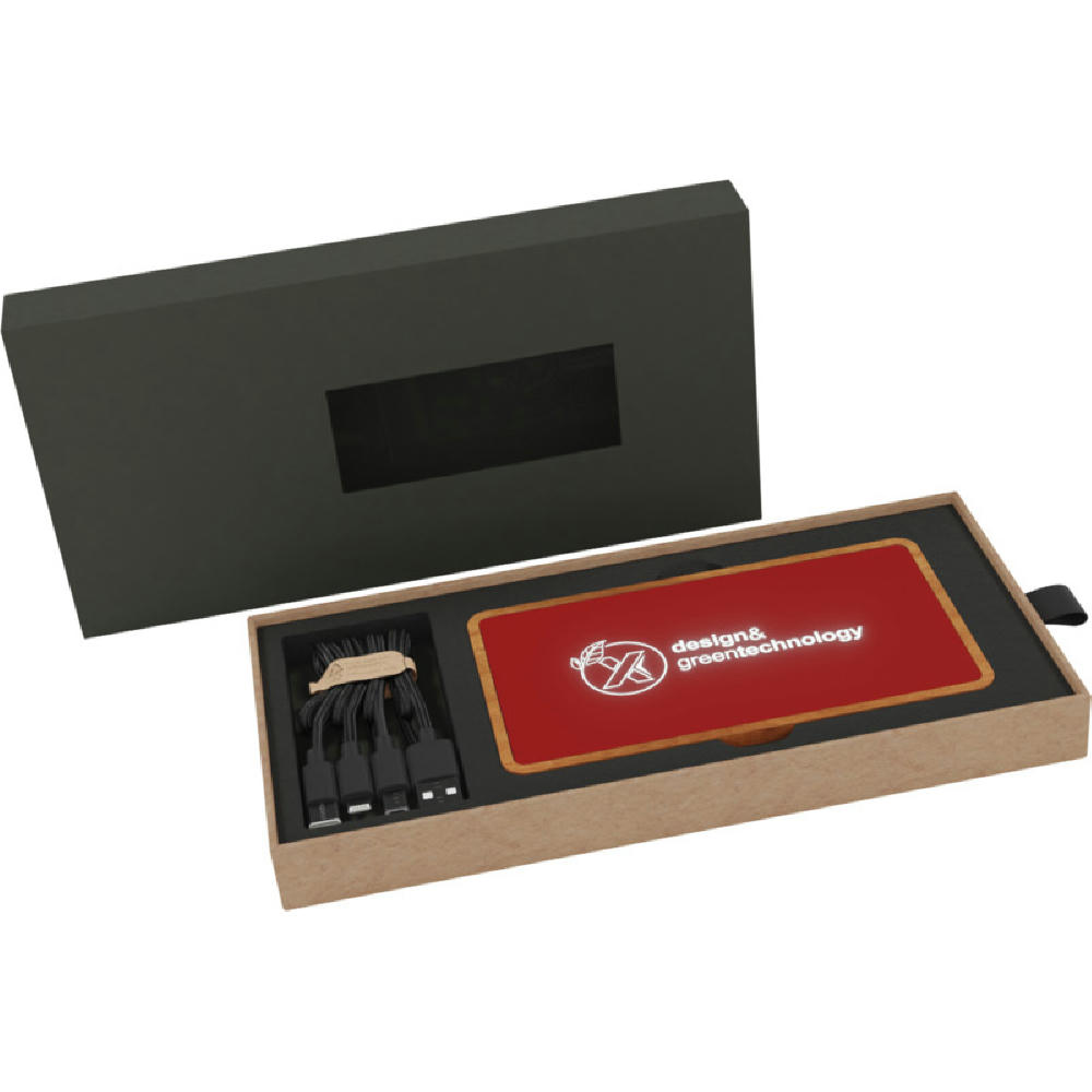 Product image SCX.design P36 5000 mAh kabellose Powerbank mit Leuchtlogo Werbeartikel