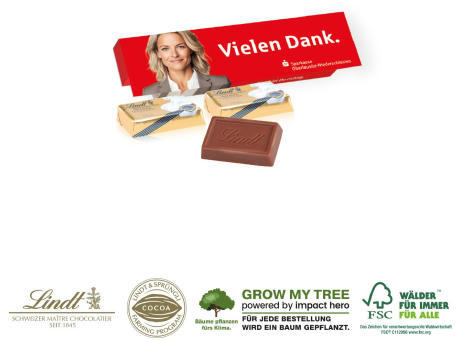 Product image LINDT SCHOKOTÄFELCHEN, 2ER bedrucken