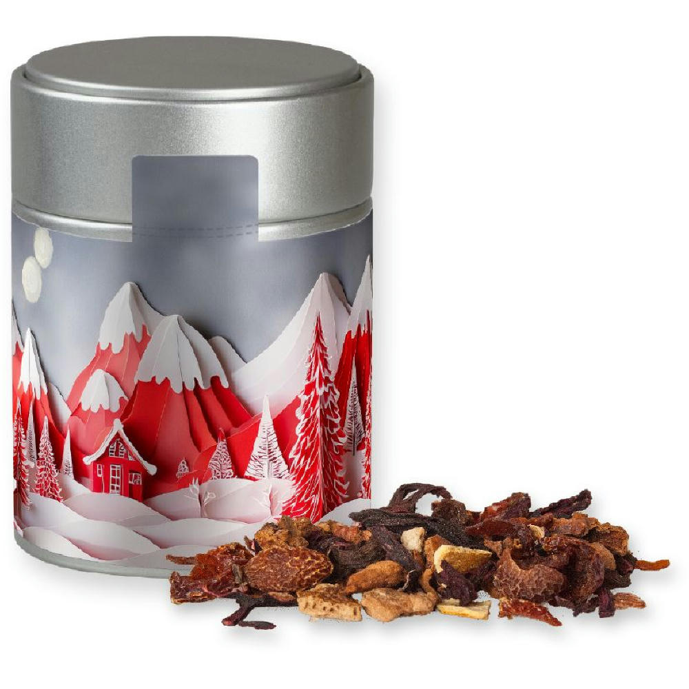 Product image Glühweingewürz fein, ca. 60g, Metalldose Midi silber Werbeartikel