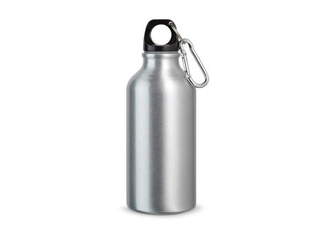 LANDSCAPE S. Aluminium-Sportflasche mit Karabiner 400 ml Werbeartikel