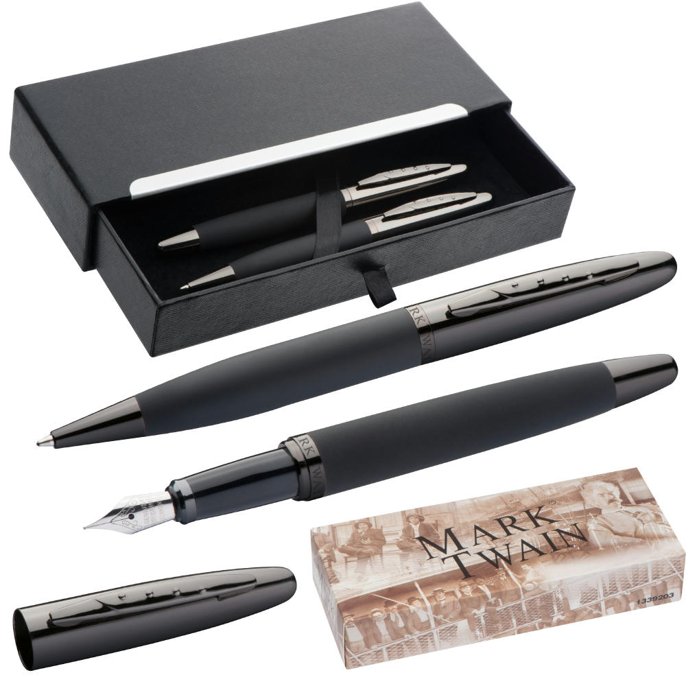 Product image Mark Twain Schreibset aus Metall Werbeartikel