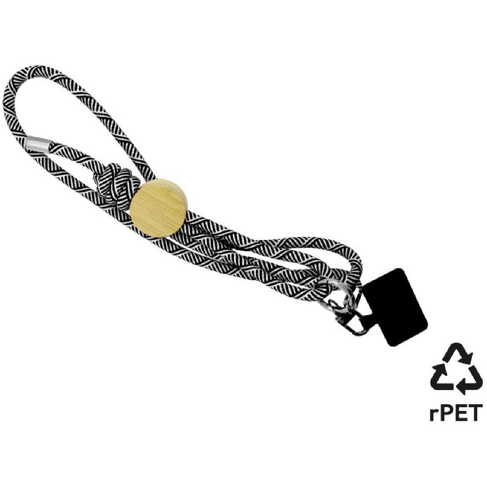 Product image Smartphone-Lanyard 'Madrid', schwarz RPET Werbeartikel