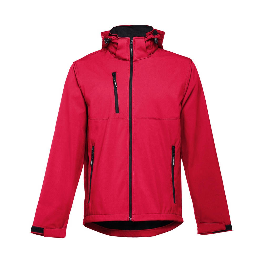 Product image THC ZAGREB II. Herren-Softshell-Jacke aus Polyester und Elastan Werbeartikel
