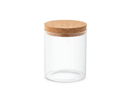 Product image SPICE 700. Behälter (700 mL) aus Borosilikatglas mit Korkdeckel Werbeartikel