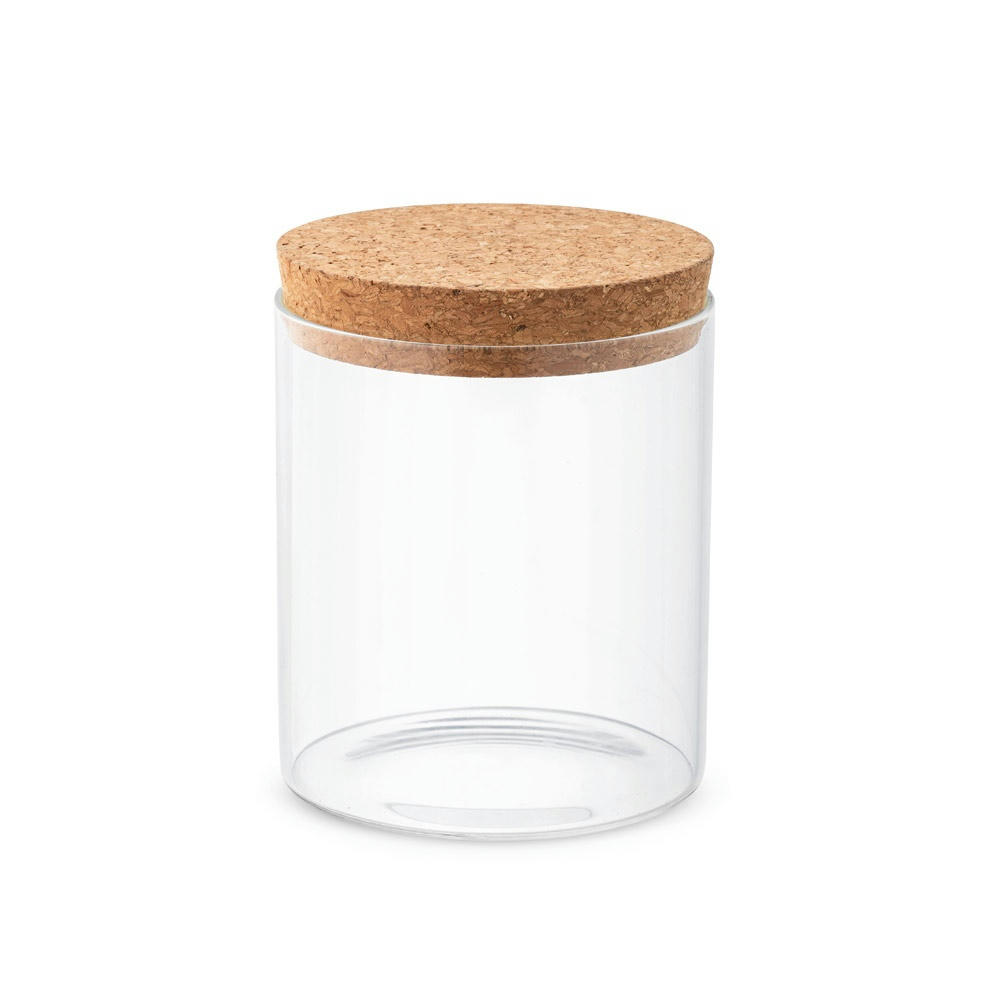 Product image SPICE 700. Behälter (700 mL) aus Borosilikatglas mit Korkdeckel Werbeartikel