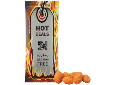 Erdnüsse Chili, ca. 40g, Midi-XL-Tüte Werbeartikel