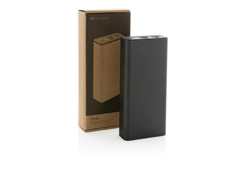 Product image Terra 20.000mAh 20W Powerbank aus RCS recyceltem Aluminium bedrucken