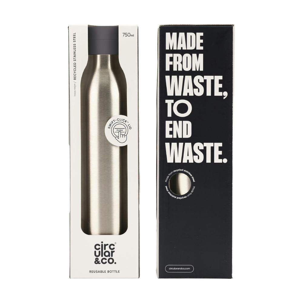 Circular&Co Recycled Stainless Steel Bottle 750 ml Werbeartikel