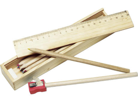 Buntstifte 12er Setin Holzbox Carmelita bedrucken