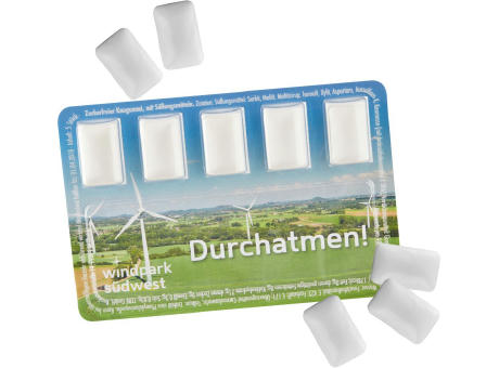 Smart Card mit zuckerfreien Kaugummi-Dragees Werbeartikel