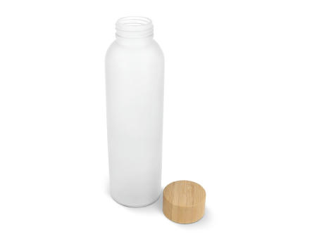 Wasserflasche Glas &amp; Bambus 500ml Werbeartikel