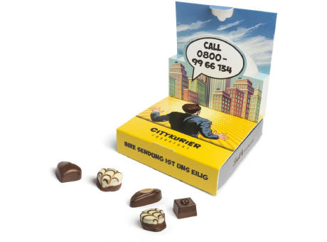 Lindt Mini Pralinés in Pop-Up Kartonage Werbeartikel