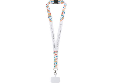Product image Addie Sublimation Lanyard mit Telefonhalterung und Sicherheitsverschluss Werbeartikel