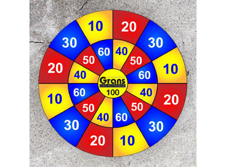 Dartscheibe "45" aus recyceltem Vlies | komplett individuell bedruckbar bedrucken