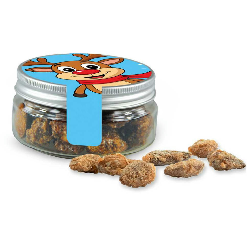Feuergebrannte Mandeln ohne Zuckerzusatz, ca. 60g, Sweet Dose Mini Werbeartikel