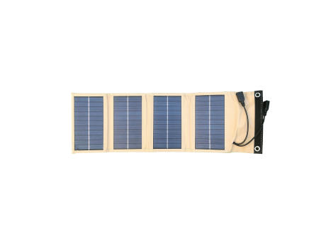 Product image Faltbare Outdoor Solarmatte SM01 mit 4 Solarpanels und 7W Blau Camouflage Werbeartikel