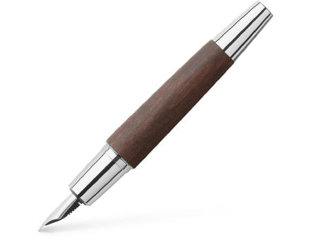 Product image E-Motion Holz / Metall Birnbaum dunkelbraun Fuellfederhalter Werbeartikel