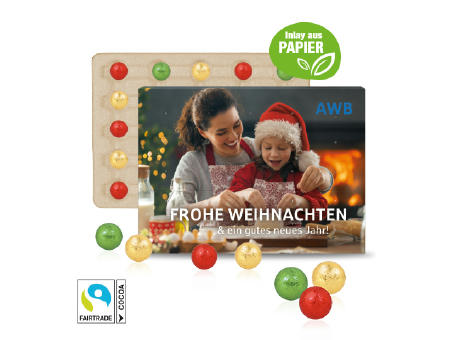 Wand-Adventskalender mit Fairtrade® Schokolade Werbeartikel