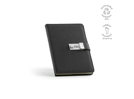 Melville Notizbuch A5 recy. Papier 70gsm 192 Seiten Werbeartikel