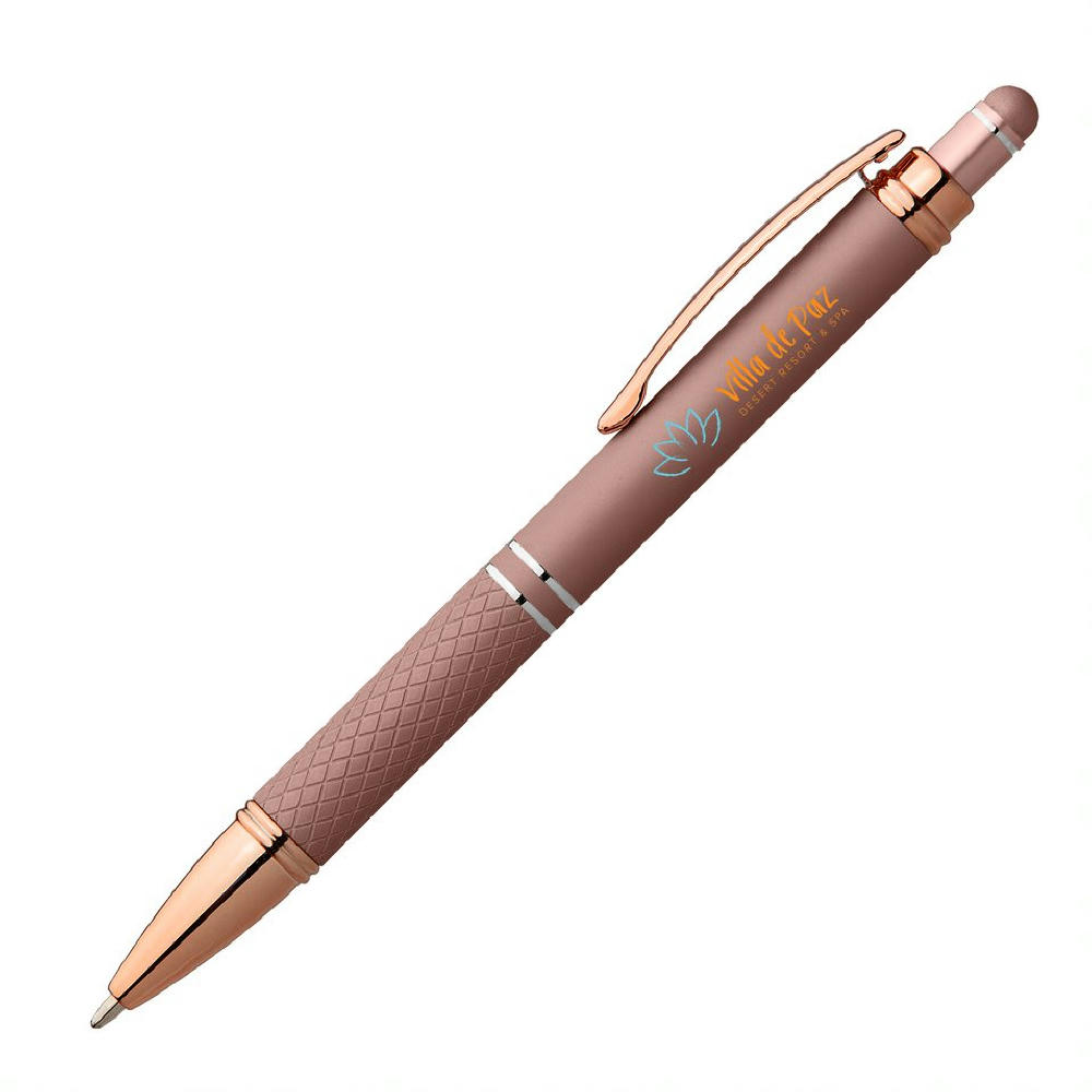 Phoenix Softy Roségold Metallic Kugelschreiber - m/Stylus Werbeartikel